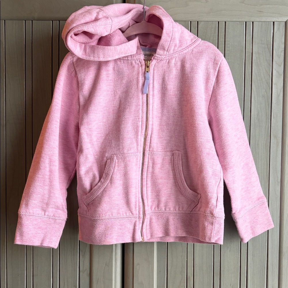 Crewcuts XXS 2-3 Light Pink Girls Zip Hoodie